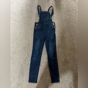 SHEIN Dark Blue Denim Women's Overalls